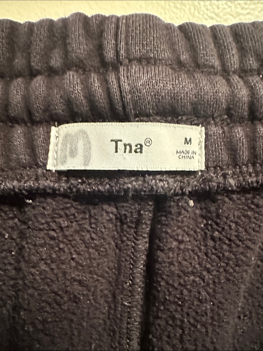 Tna Cozy Fleece Mega Jogger โ Premium High-Waisted Sweatpants in Black - Picture 7 of 10